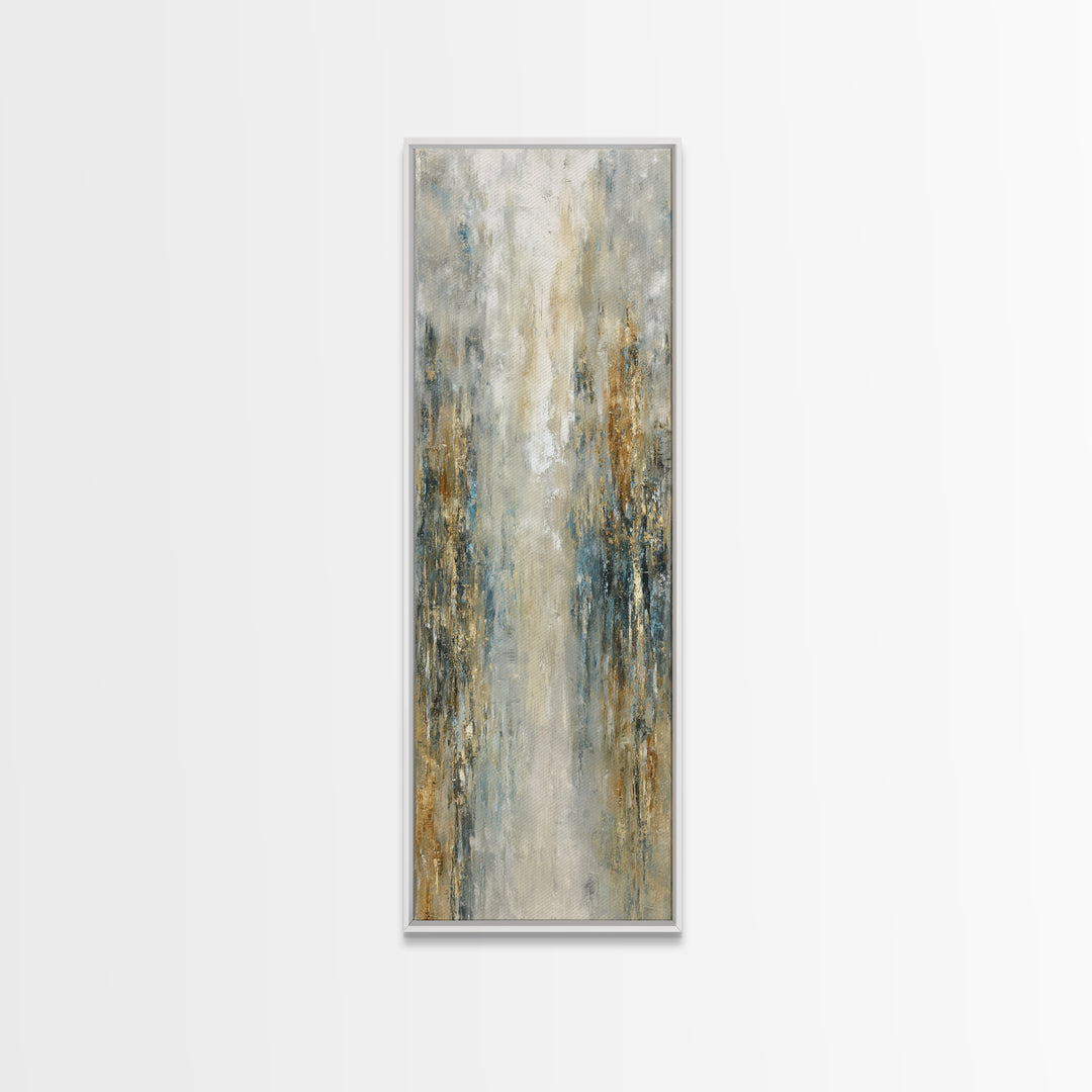 Jungle Waterfall with Misty Light Canvas Print, Tropical Art, Boho Decor, Living Room Decor, Oil Painting, Tropic, Art Print, TRO-1x3-97