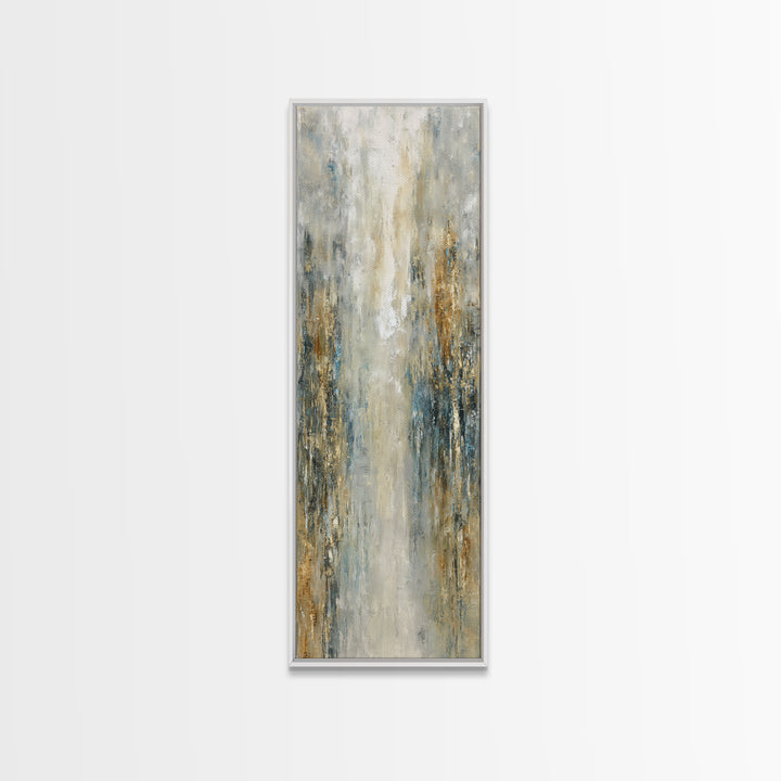 Jungle Waterfall with Misty Light Canvas Print, Tropical Art, Boho Decor, Living Room Decor, Oil Painting, Tropic, Art Print, TRO-1x3-97