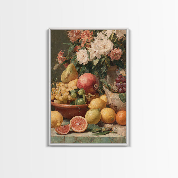 Tropical Fruit Market Arrangement Canvas Print, Tropical Art, Art Print, Living Room Decor, Fine Art, Tropic, Abstract Painting, TRO-2x3-23