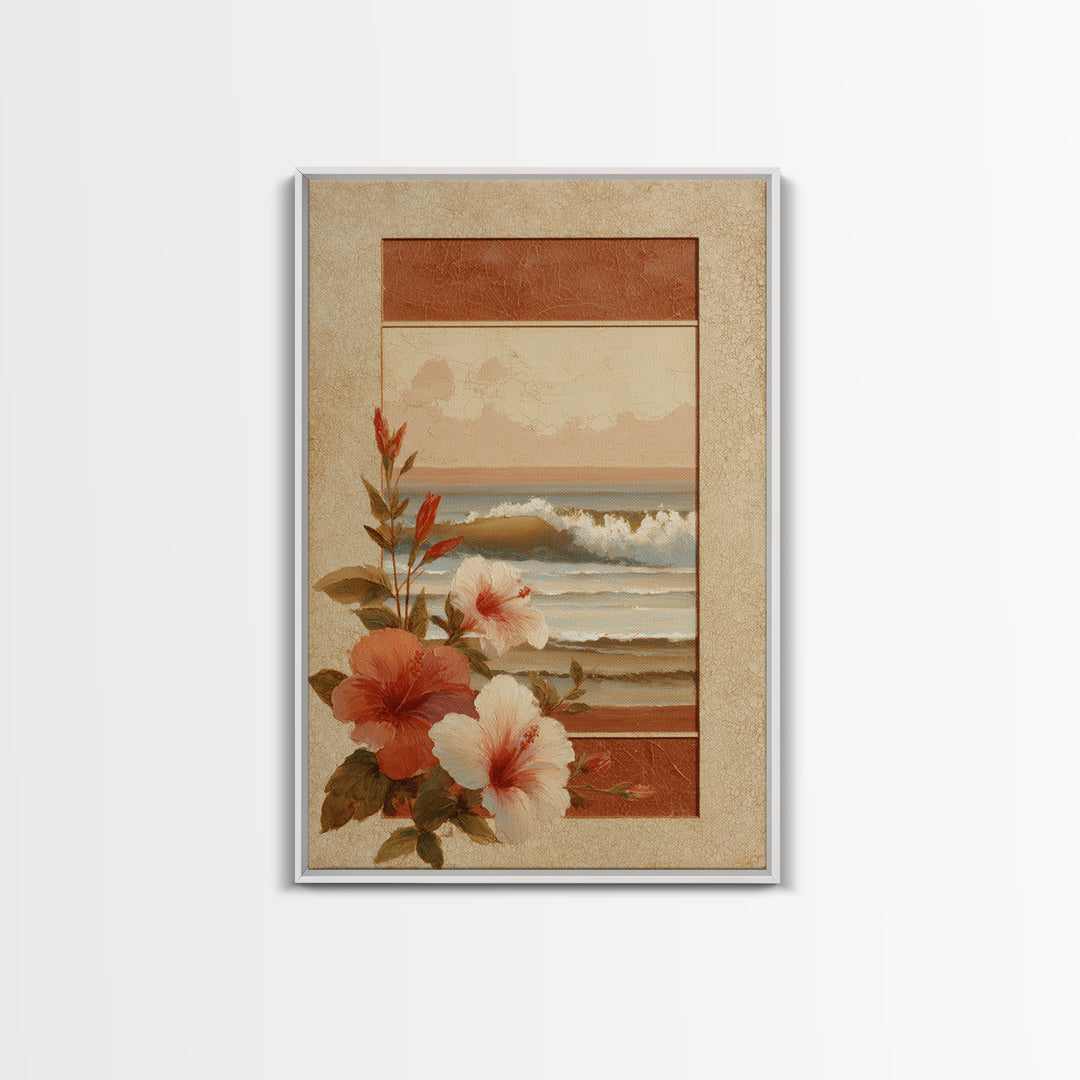 Sunset Surf Scene Canvas Print, Tropical Art, Digital Prints, Living Room Decor, Tropic 454, Set of Prints, Coastal Wall Art, TRO-2x3-54