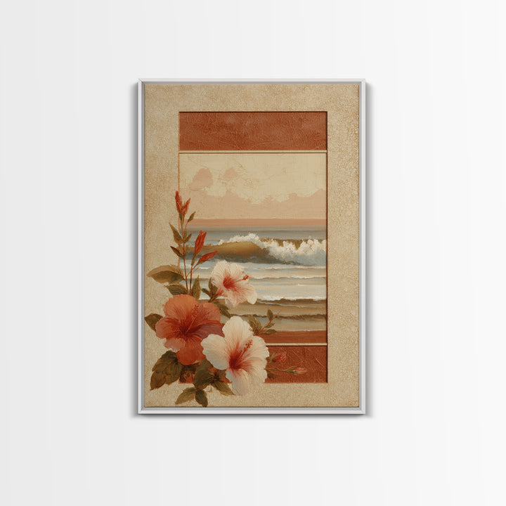 Sunset Surf Scene Canvas Print, Tropical Art, Digital Prints, Living Room Decor, Tropic 454, Set of Prints, Coastal Wall Art, TRO-2x3-54