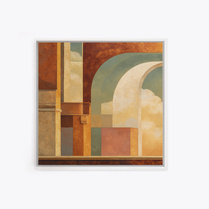 Old Theater Marquee Shapes Without Text Canvas Print, Urban Art, Neutral Decor, Living Room Decor, Abstract Art, Urban, URB-1x1-69
