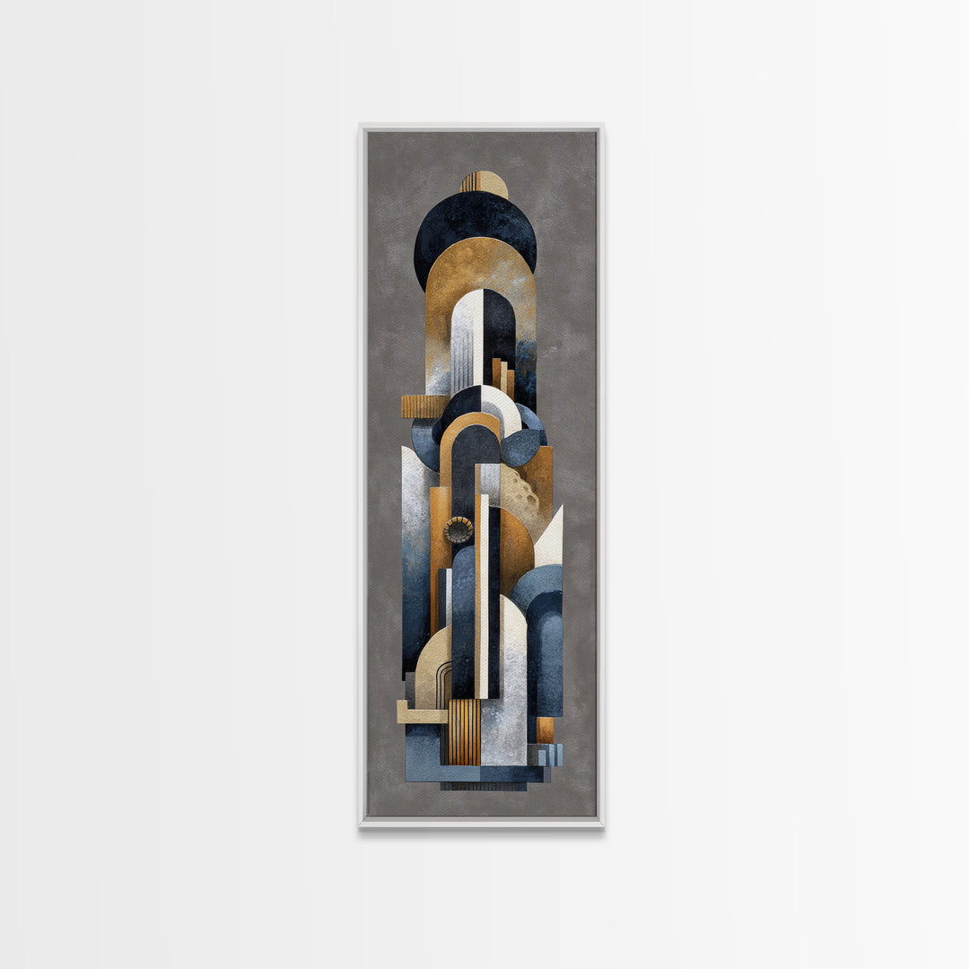 Old Theater Marquee Shapes Without Text Canvas Print, Urban Art, Textured Wall Art, Living Room Decor, Fine Art, Urban, URB-1x3-33