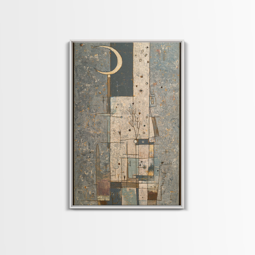 Rooftop Water Tower Canvas Print, Urban Art, Canvas Wall Art, Living Room Decor, Urban, Colorful Wall Art, Canvas Painting, URB-2x3-65