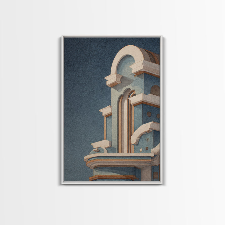 Old Theater Marquee Shapes Without Text Canvas Print, Urban Art, Digital Print, Living Room Decor, Abstract Art, Urban, URB-2x3-77