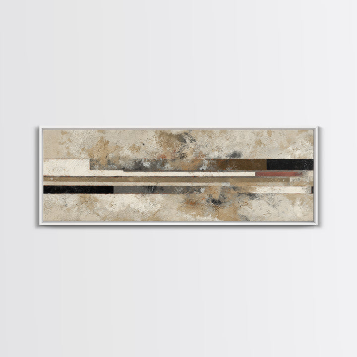 Abstract Subway Map Lines Without Labels Framed Canvas Print, Urban Art, Living Room Decor, Abstract Art, Urban, URB-3x1-68