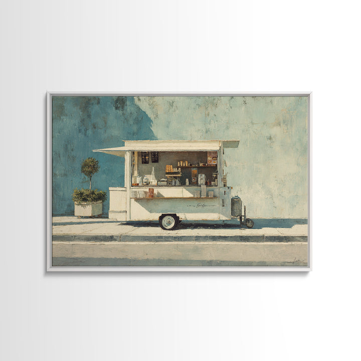 Street Food Cart Still Life Without Signage Canvas Print, Urban Art, Printable Art, Living Room Decor, Fine Art, Urban, URB-3x2-3