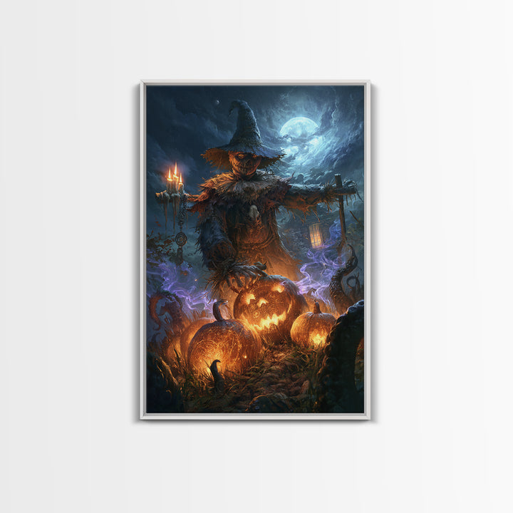 The Harvest Of The Eldritch Field, Lovecraftian Portrait Art, Vertical Wall Art, Framed Canvas Print, Gothic Wall Decor, Halloween Decor