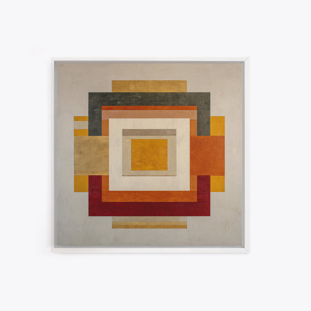 Modern Geometric Composition for Living Spaces Canvas Print, Wall Art, Abstract Wall Art, Living Room Decor, WAL-1x1-100