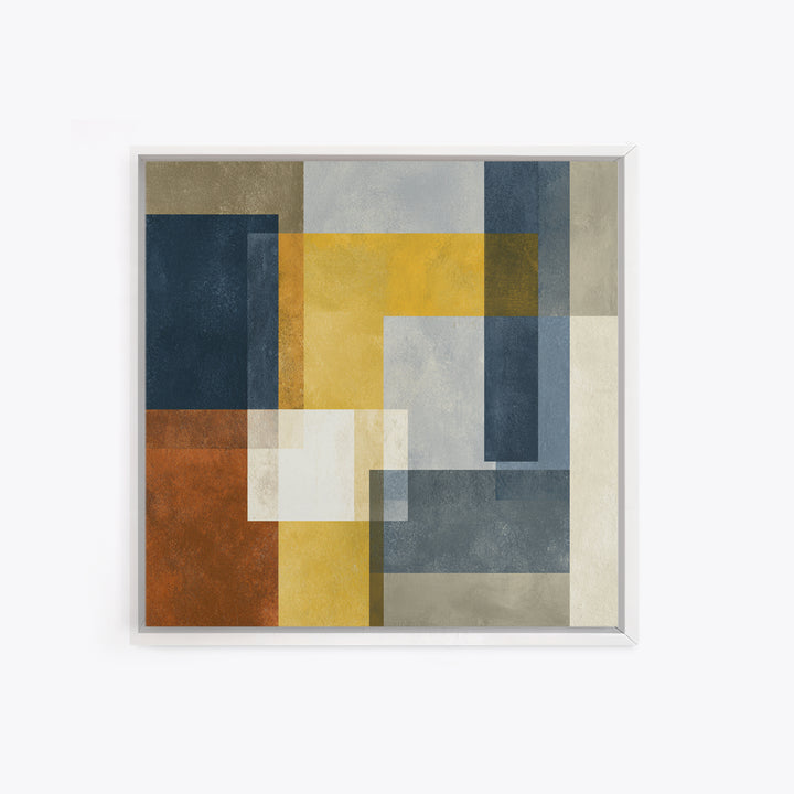 Modern Geometric Composition for Living Spaces Canvas Print, Wall Art, Home Decor, Living Room Decor, Abstract Art, WAL-1x1-4