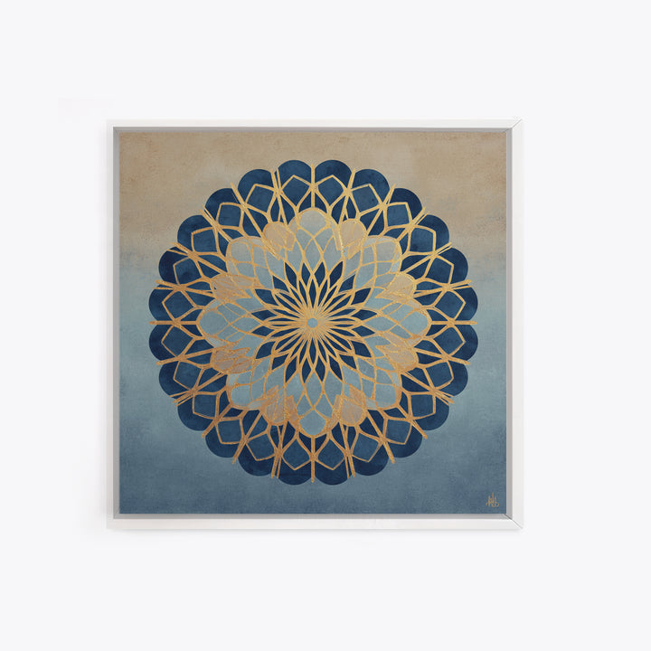 Sacred Geometry Mandala Framed Canvas Print, Wall Art, Living Room Decor, Oil Painting, Metal Wall Art, Digital Wall Art, WAL-1x1-93