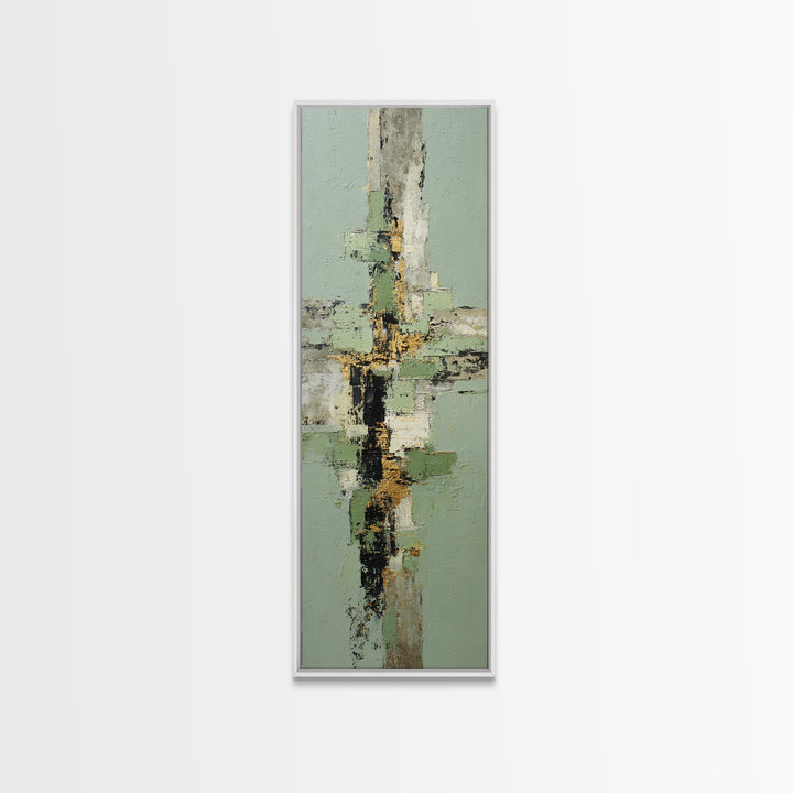 Tropical Palm Leaf Painting Canvas Print, Wall Art, Prints Wall Art, Living Room Decor, Oil Painting, Textured Painting, WAL-1x3-100