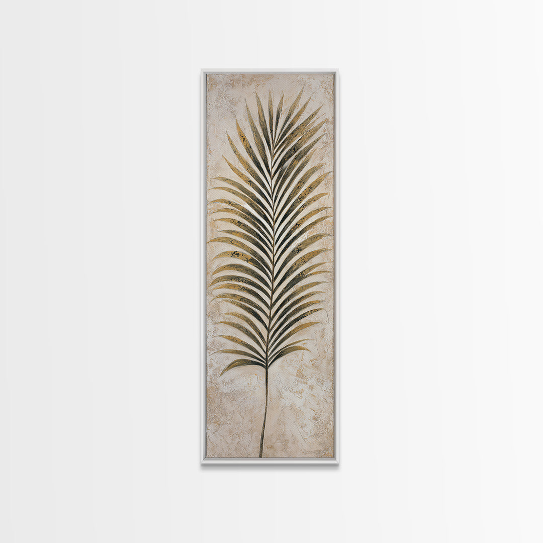 Tropical Palm Leaf Painting Framed Canvas Print, Wall Art, Framed Wall Art, Living Room Decor, Fine Art, Fine Art Print, WAL-1x3-76
