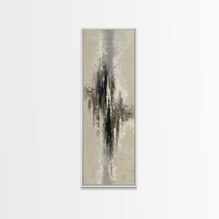Black and White Architectural Study Framed Canvas Print, Wall Art, Digital Print, Living Room Decor, Fine Art, WAL-1x3-92