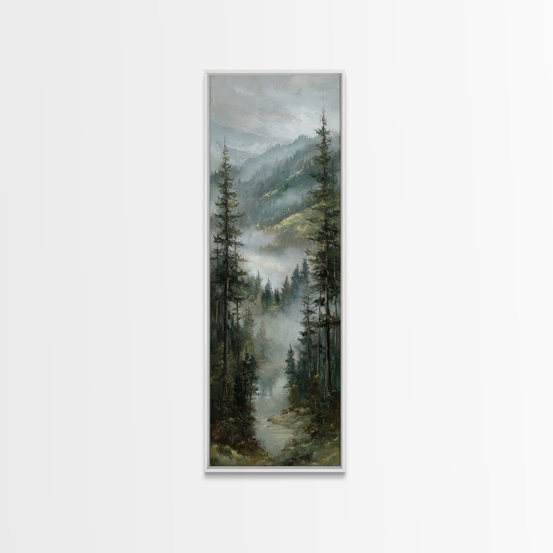 Moody Forest Landscape Canvas Print, Wall Art, Room Decor, Living Room Decor, Fine Art, Printable Wall Art, Wall Hangings, WAL-1x3-94