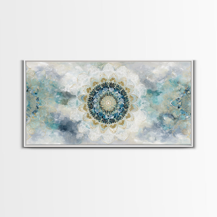 Sacred Geometry Mandala Canvas Print, Wall Art, Art Print, Living Room Decor, Fine Art, Wall Hanging, Home Decor Gift, WAL-2x1-17