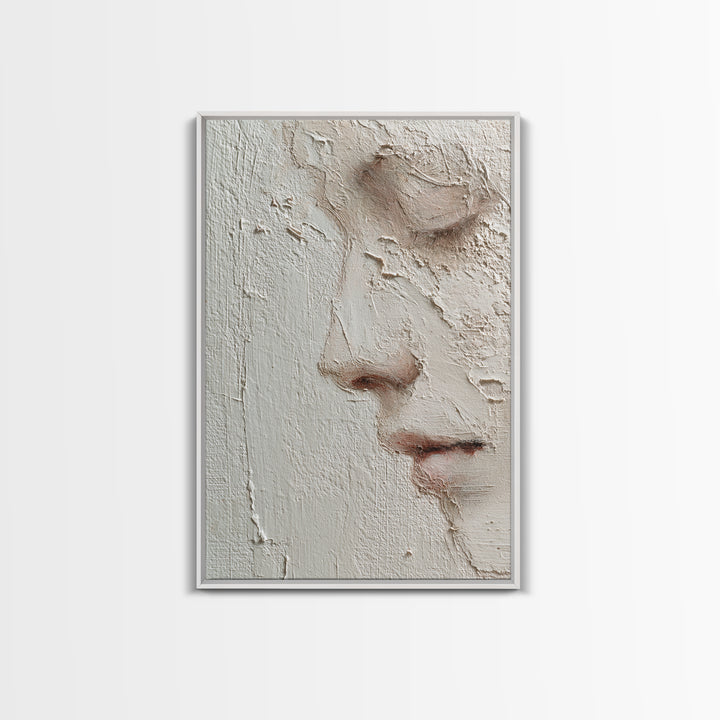 Minimal Line Portrait Framed Canvas Print, Wall Art, Art Print, Living Room Decor, Fine Art, Wall Hanging, Home Decor Gift, WAL-2x3-38