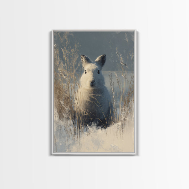 Whimsical Animal Portrait Framed Canvas Print, Wall Art, Printable Wall Art, Living Room Decor, Fine Art, Original Art, WAL-2x3-55