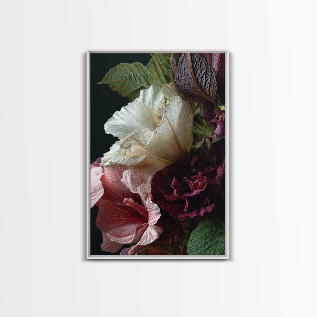 Large Botanical Print Canvas Print, Wall Art, Wall Art Prints, Living Room Decor, Fine Art, Abstract Art, Textured Wall Art, WAL-2x3-58