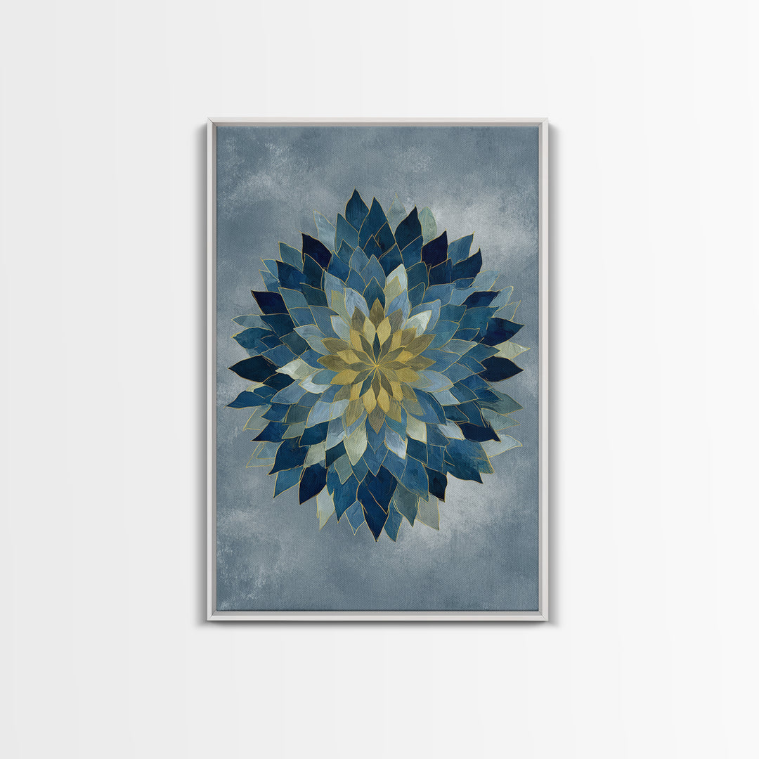 Sacred Geometry Mandala Canvas Print, Wall Art, Original Art, Living Room Decor, Fine Art, Modern Decor, Fine Art Print, WAL-2x3-77