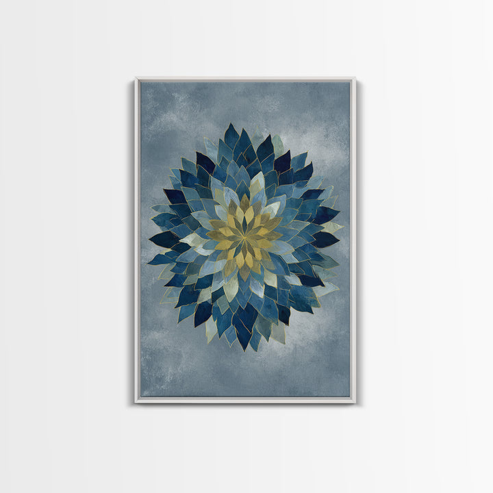 Sacred Geometry Mandala Canvas Print, Wall Art, Original Art, Living Room Decor, Fine Art, Modern Decor, Fine Art Print, WAL-2x3-77