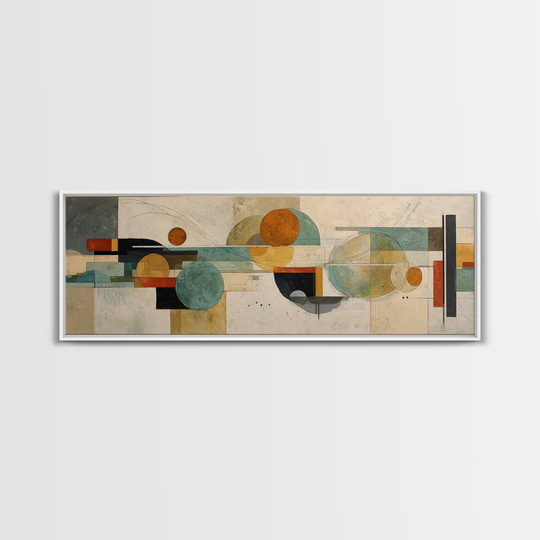Statement Abstract with Bold Layered Brushwork Canvas Print, Wall Art, Abstract Wall Art, Living Room Decor, Abstract Art, WAL-3x1-41