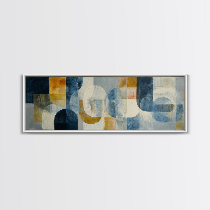 Luxury Neutral Plaster Texture Abstract Framed Canvas Print, Wall Art, Wall Art for Mom, Living Room Decor, Abstract Art, WAL-3x1-79