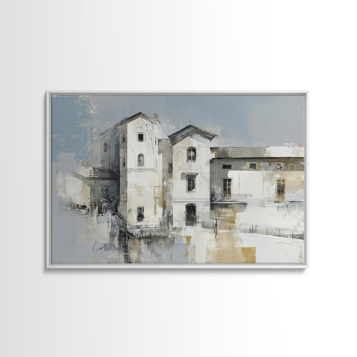 Black and White Architectural Study Canvas Print, Wall Art, Canvas Wall Art, Living Room Decor, Fine Art, Statement Artwork, WAL-3x2-12