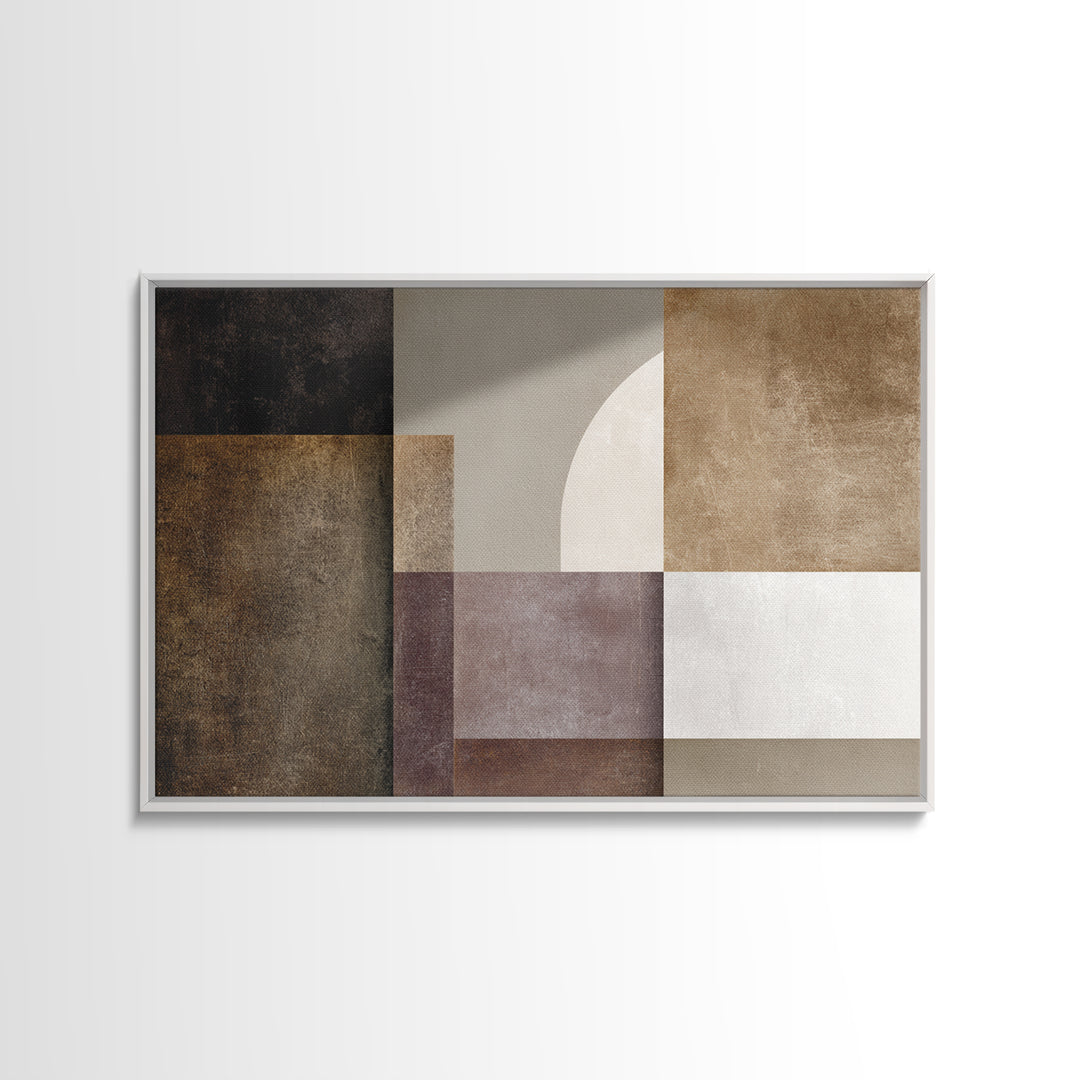 Modern Geometric Composition for Living Spaces Canvas Print, Wall Art, Room Decor, Living Room Decor, Abstract Art, WAL-3x2-56