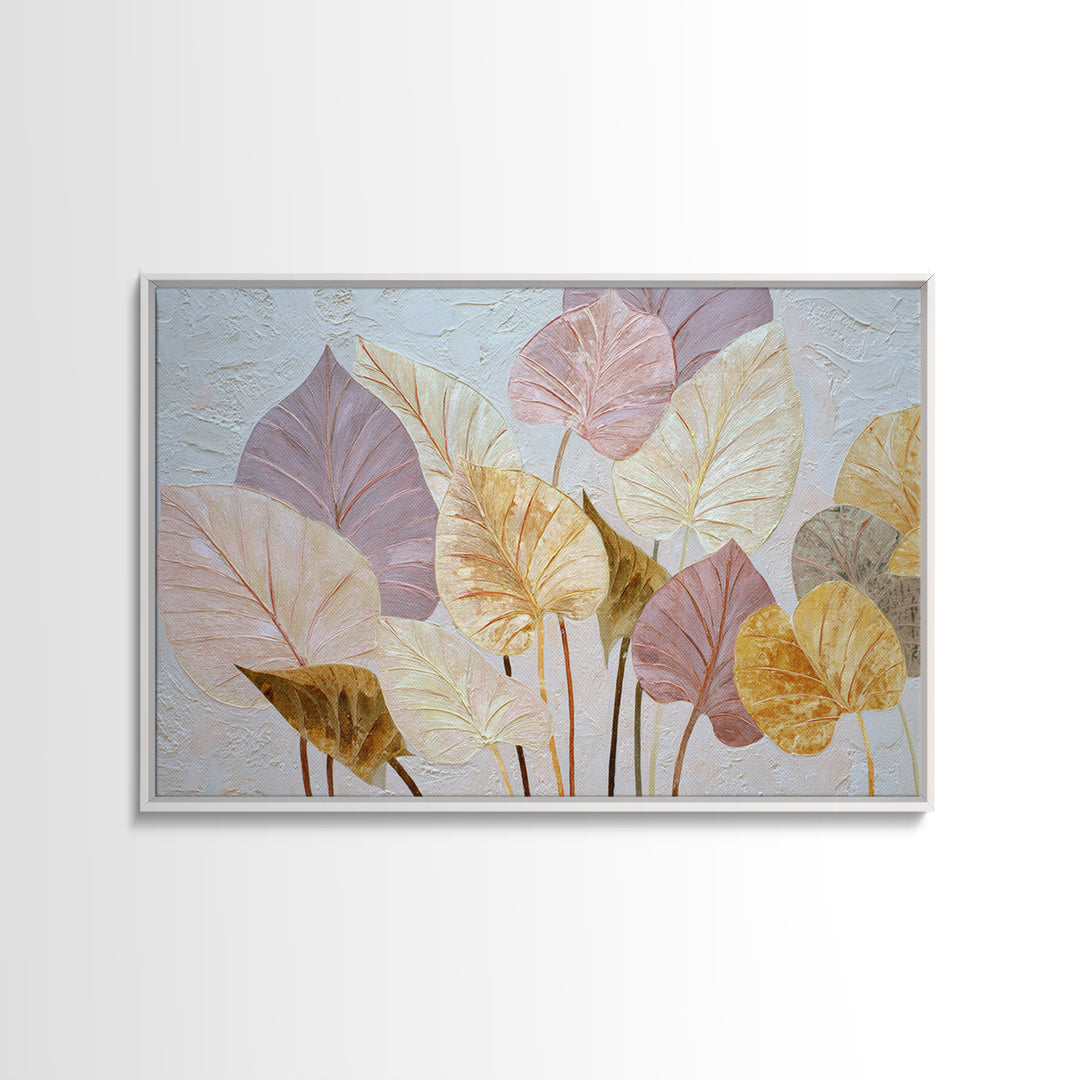 Large Botanical Print Framed Canvas Print, Wall Art, Large Wall Art, Living Room Decor, Fine Art, Abstract Wall Art, WAL-3x2-6