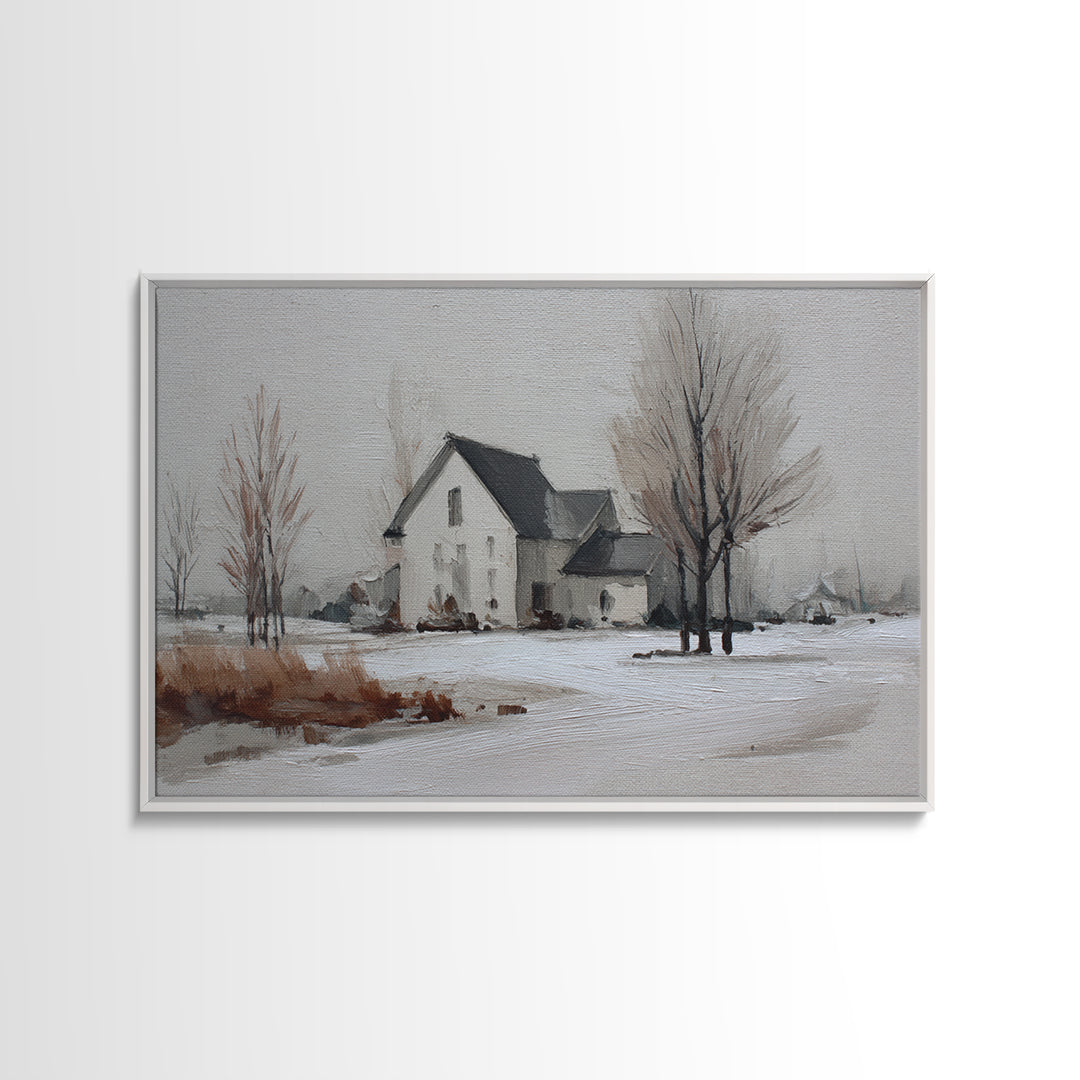Black and White Architectural Study Framed Canvas Print, Wall Art, Textured Painting, Living Room Decor, Fine Art, WAL-3x2-60