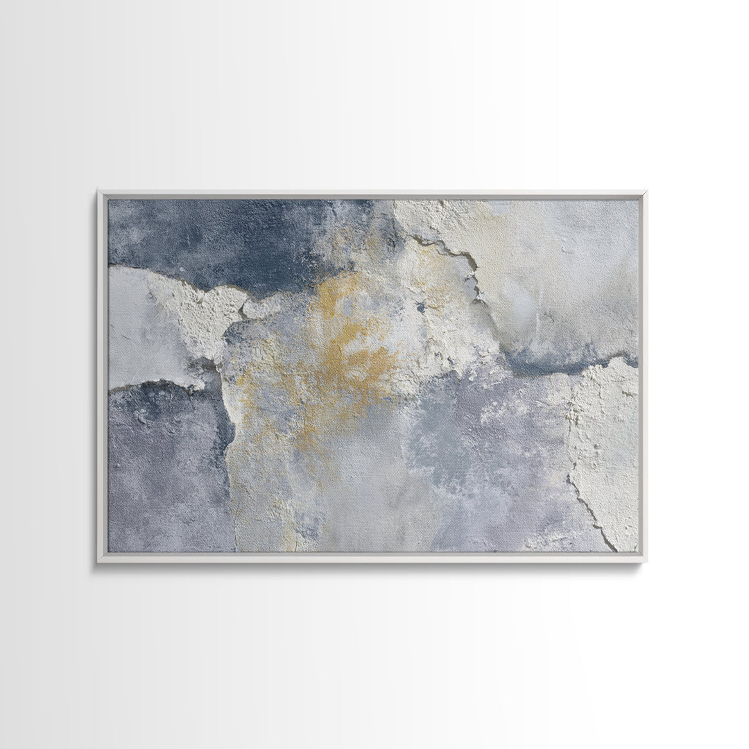 Luxury Neutral Plaster Texture Abstract Canvas Print, Wall Art, Wall Hangings, Living Room Decor, Abstract Art, WAL-3x2-67