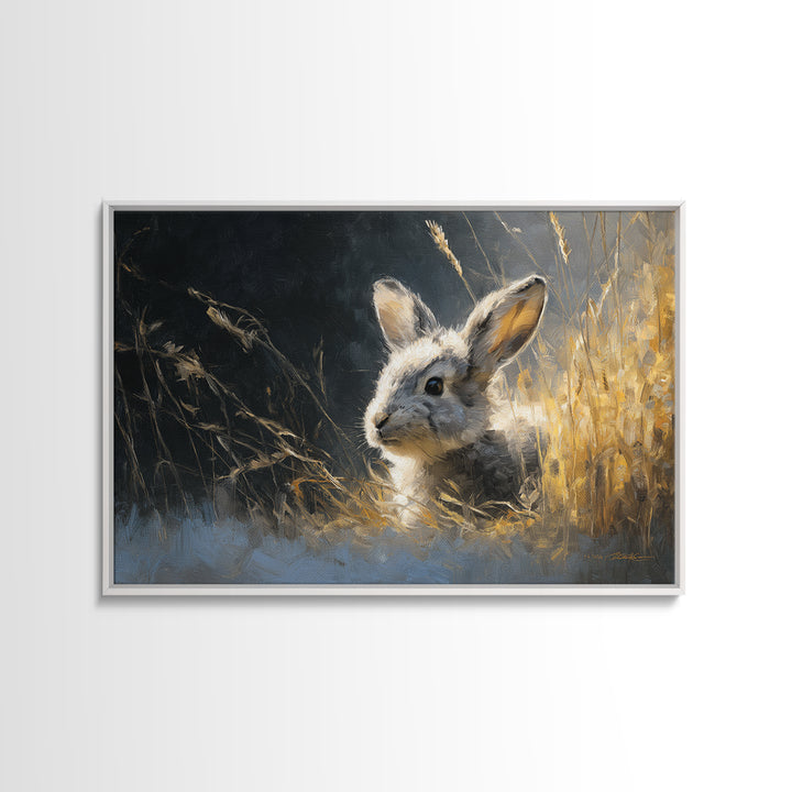 Whimsical Animal Portrait Framed Canvas Print, Wall Art, Wall Art Prints, Living Room Decor, Fine Art, Abstract Art, WAL-3x2-99