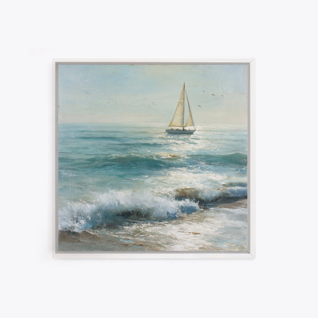 Honeymoon Coastal Sunset Framed Canvas Print, Wedding Art, Custom Wedding, Living Room Decor, Fine Art, Romance, Boho Decor, WED-1x1-65