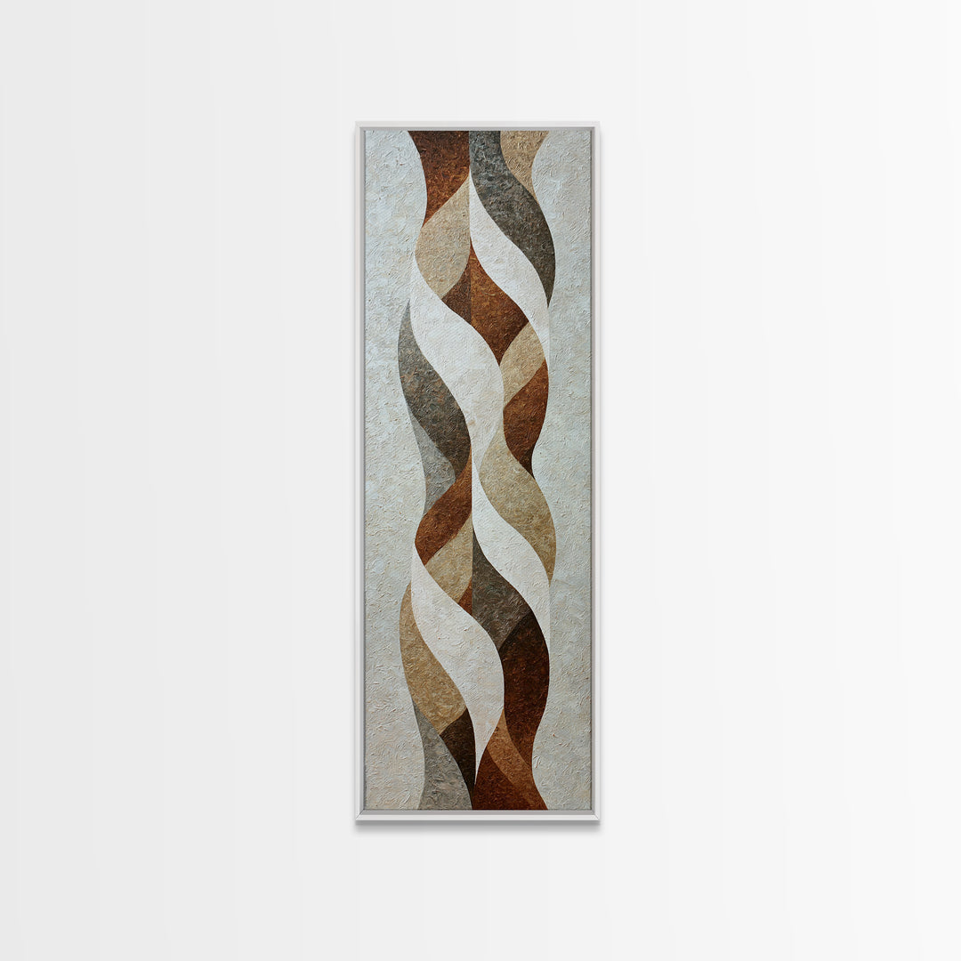 Bridal Veil Texture Abstract Framed Canvas Print, Wedding Art, Statement Artwork, Living Room Decor, Fine Art, Romance, WED-1x3-19