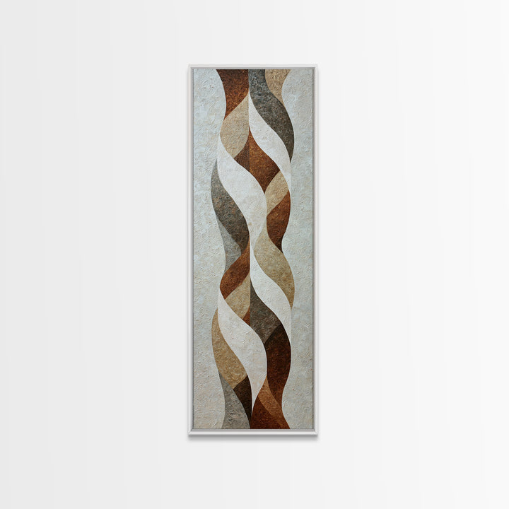 Bridal Veil Texture Abstract Framed Canvas Print, Wedding Art, Statement Artwork, Living Room Decor, Fine Art, Romance, WED-1x3-19