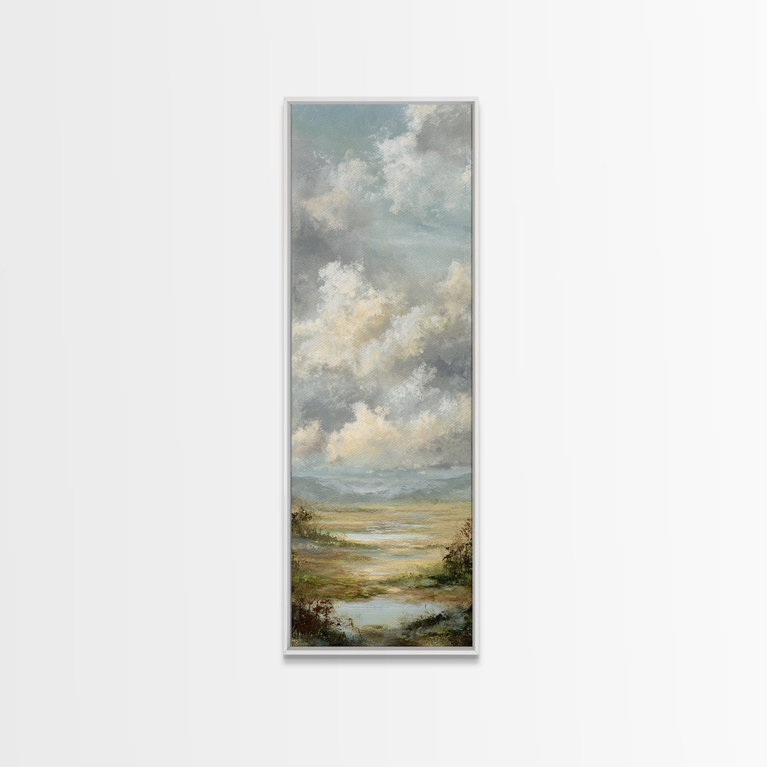 Blush Cloudscape with Dreamy Atmosphere Canvas Print, Wedding Art, Art Print, Living Room Decor, Abstract Art, Romance, WED-1x3-51