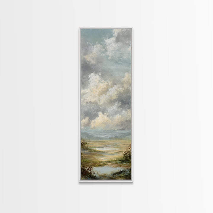 Blush Cloudscape with Dreamy Atmosphere Canvas Print, Wedding Art, Art Print, Living Room Decor, Abstract Art, Romance, WED-1x3-51