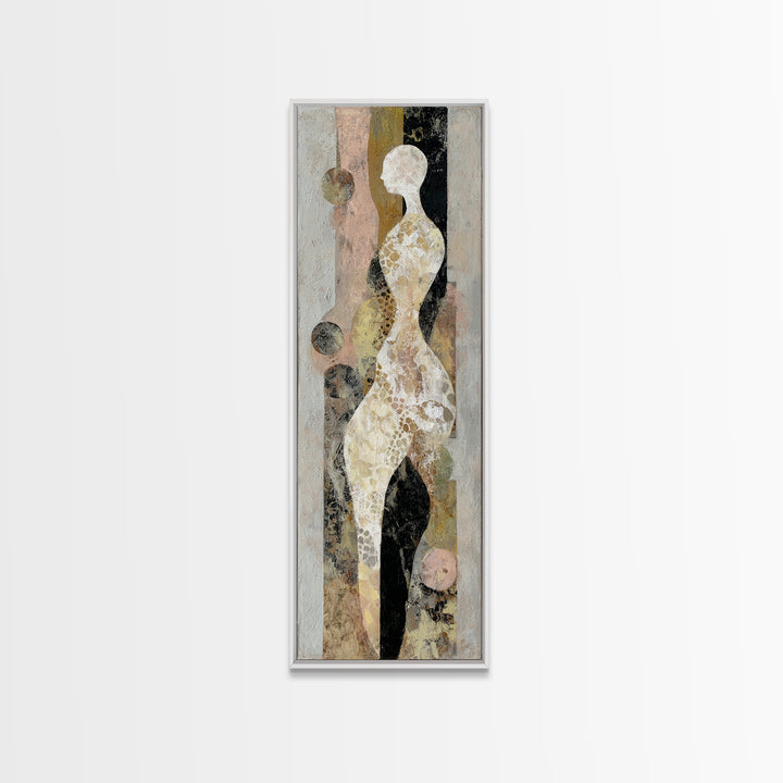 Lace Pattern Ivory Abstraction Canvas Print, Wedding Art, Art, Living Room Decor, Fine Art, Romance, Custom Wedding Gift, WED-1x3-55
