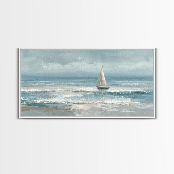 Honeymoon Coastal Sunset Framed Canvas Print, Wedding Art, Statement Artwork, Living Room Decor, Romance, Custom Portrait, WED-2x1-37