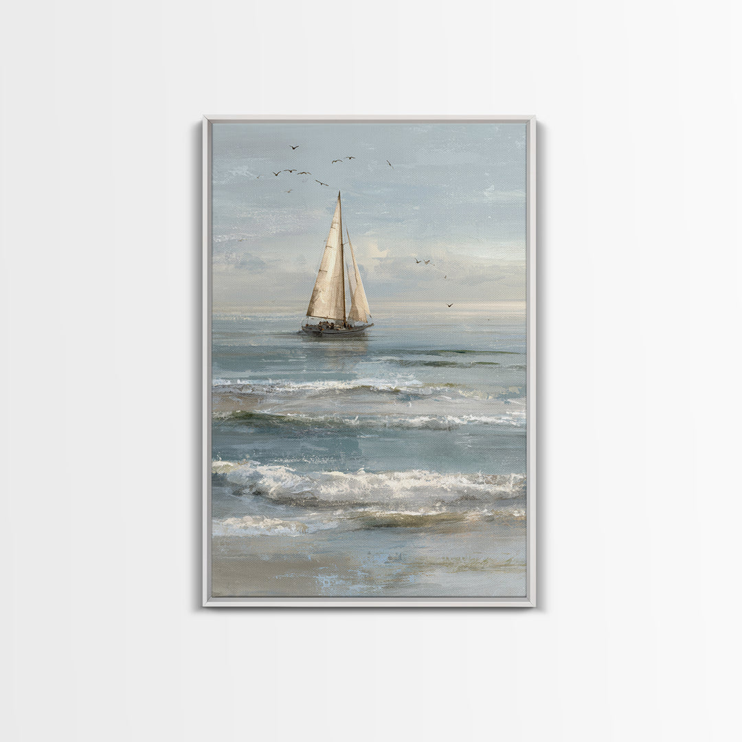 Honeymoon Coastal Sunset Framed Canvas Print, Wedding Art, Boho Decor, Living Room Decor, Fine Art, Romance, Art Print, WED-2x3-1