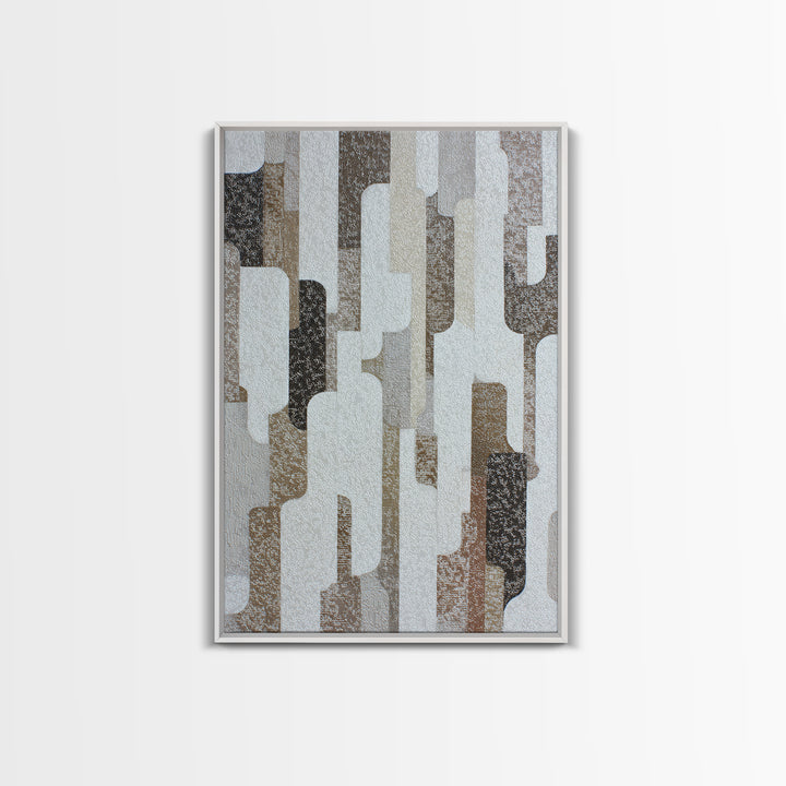 Lace Pattern Ivory Abstraction Canvas Print, Wedding Art, Wedding Reception, Living Room Decor, Abstract Art, Romance, WED-2x3-27