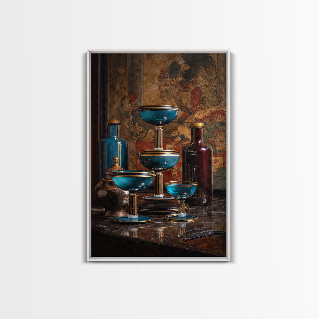 Champagne Coupe Tower Canvas Print, Wedding Art, Art Print, Living Room Decor, Romance, Downloadable Art, Rustic Wedding, WED-2x3-77