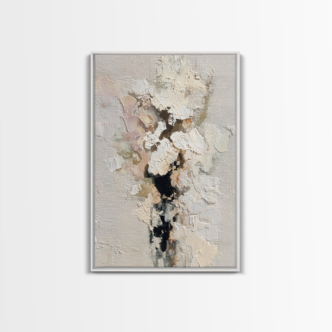 Bridal Veil Texture Abstract Framed Canvas Print, Wedding Art, Custom Portrait, Living Room Decor, Fine Art, Romance, WED-2x3-87
