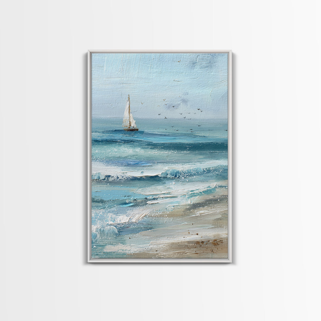 Honeymoon Coastal Sunset Framed Canvas Print, Wedding Art, Custom Portrait, Living Room Decor, Romance, Wedding Decoration, WED-2x3-97