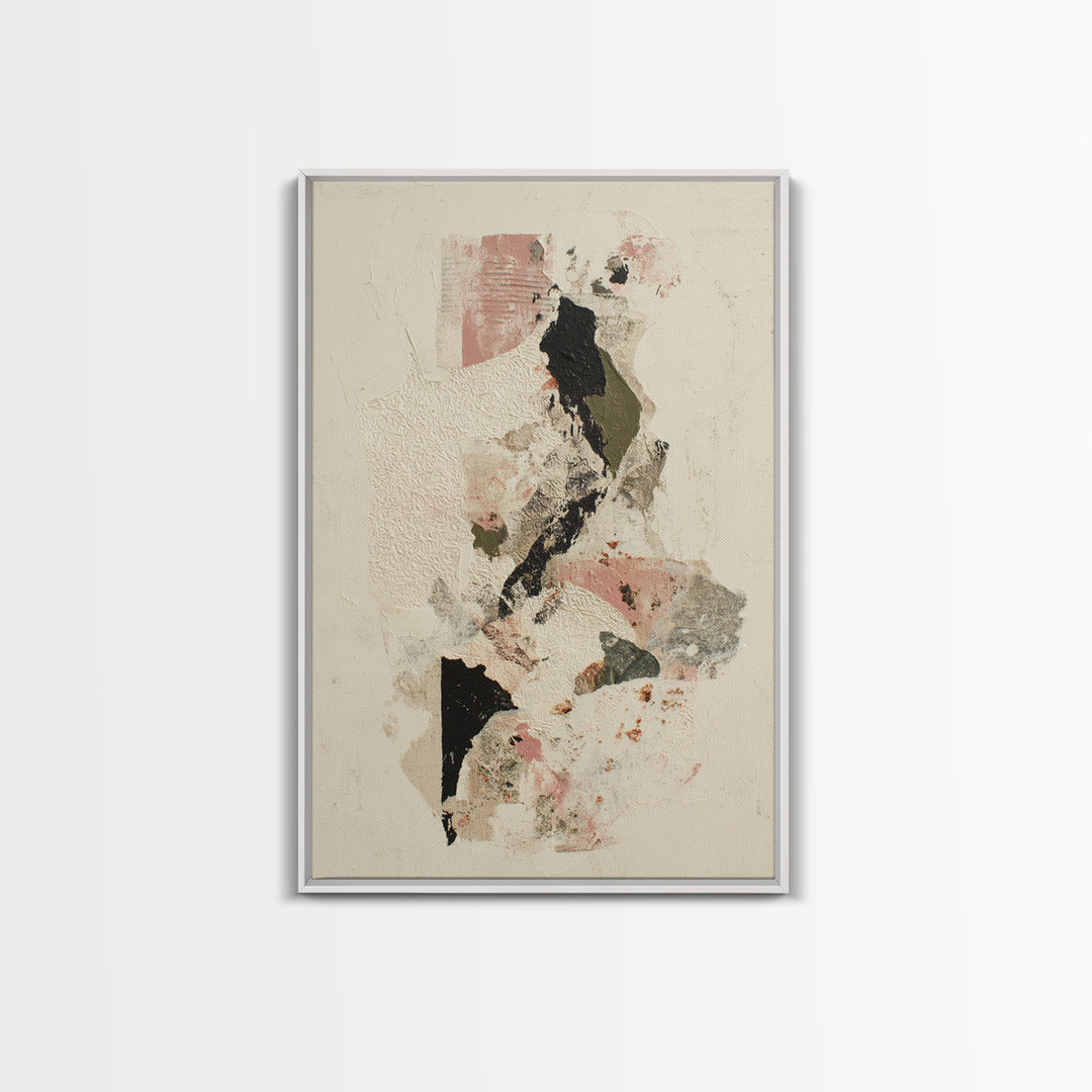 Lace Pattern Ivory Abstraction Canvas Print, Wedding Art, Wedding, Living Room Decor, Abstract Art, Romance, Wedding Guestbook, WED-2x3-99