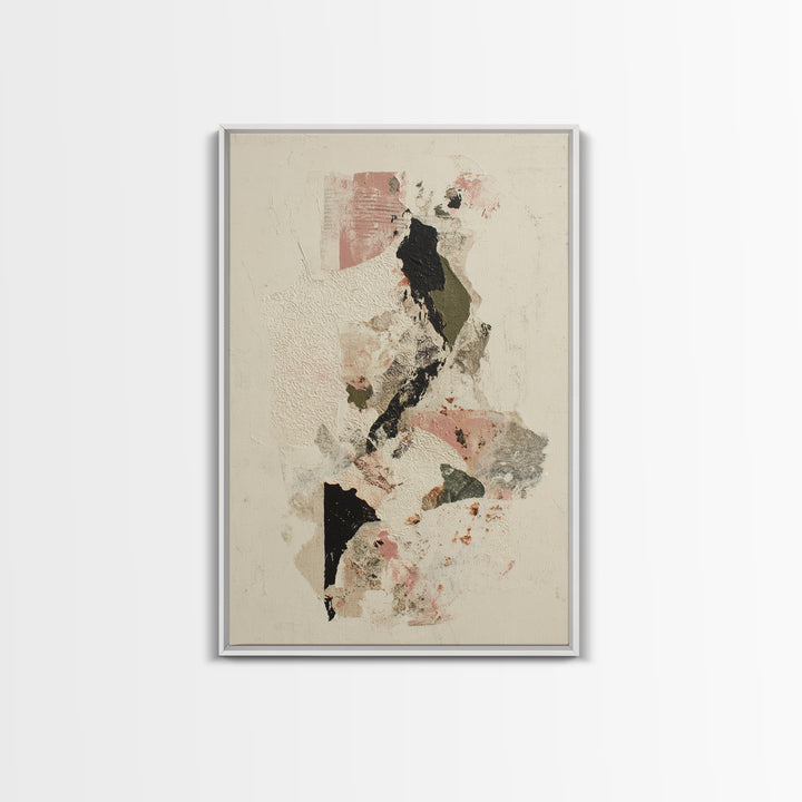Lace Pattern Ivory Abstraction Canvas Print, Wedding Art, Wedding, Living Room Decor, Abstract Art, Romance, Wedding Guestbook, WED-2x3-99