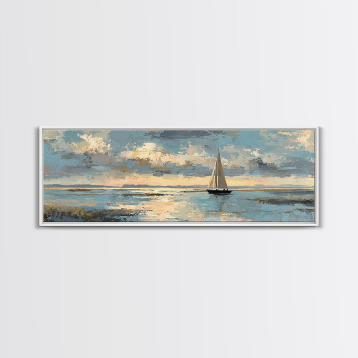 Honeymoon Coastal Sunset Canvas Print, Wedding Art, Framed Art, Living Room Decor, Fine Art, Romance, Bride and Groom, WED-3x1-33