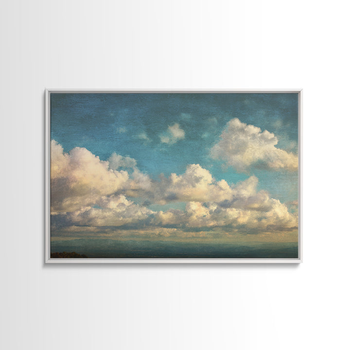 Blush Cloudscape with Dreamy Atmosphere Canvas Print, Wedding Art, Downloadable Art, Living Room Decor, Abstract Art, Romance, WED-3x2-43