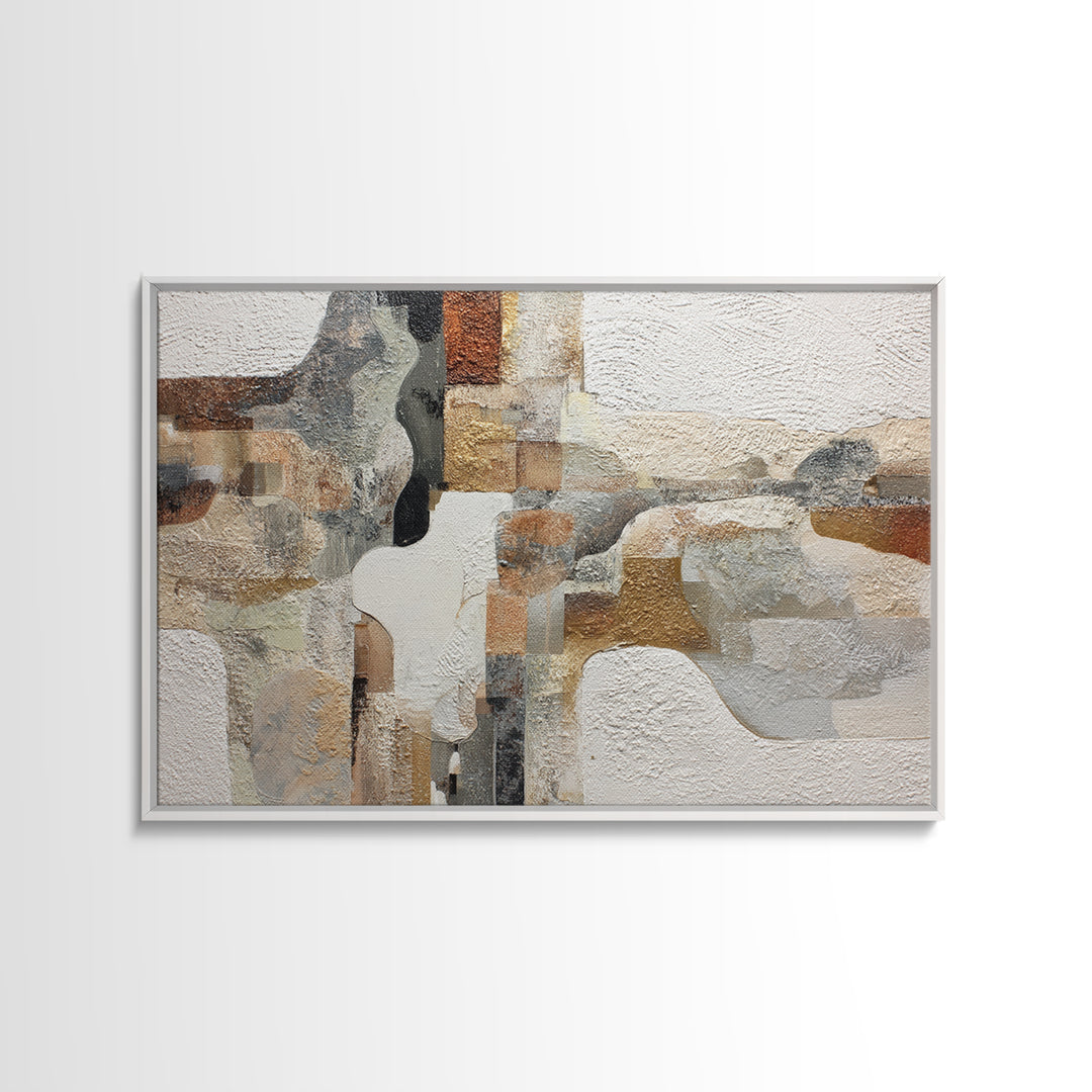 Lace Pattern Ivory Abstraction Framed Canvas Print, Wedding Art, Wedding Poster, Living Room Decor, Fine Art, Romance, WED-3x2-47
